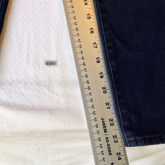 Express Women Skinny Jeans size 10S Dark Blue High Rise Stretch Boot Cut - Picture 5 of 12